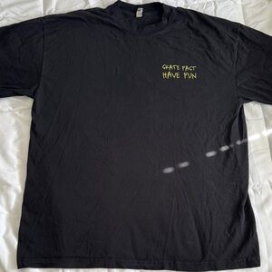 Black Graphic T-Shirt size extra large graphic on front and back